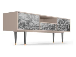 Mueble de TV - 170х59х41 cm - T6 - Bird Dropping, Latte^ Móvel De Tv