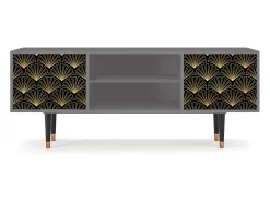 Móvel De Tv| Mueble de TV - 170х69х48 cm - T2 - Bird of Juno, Cinza Cinzento