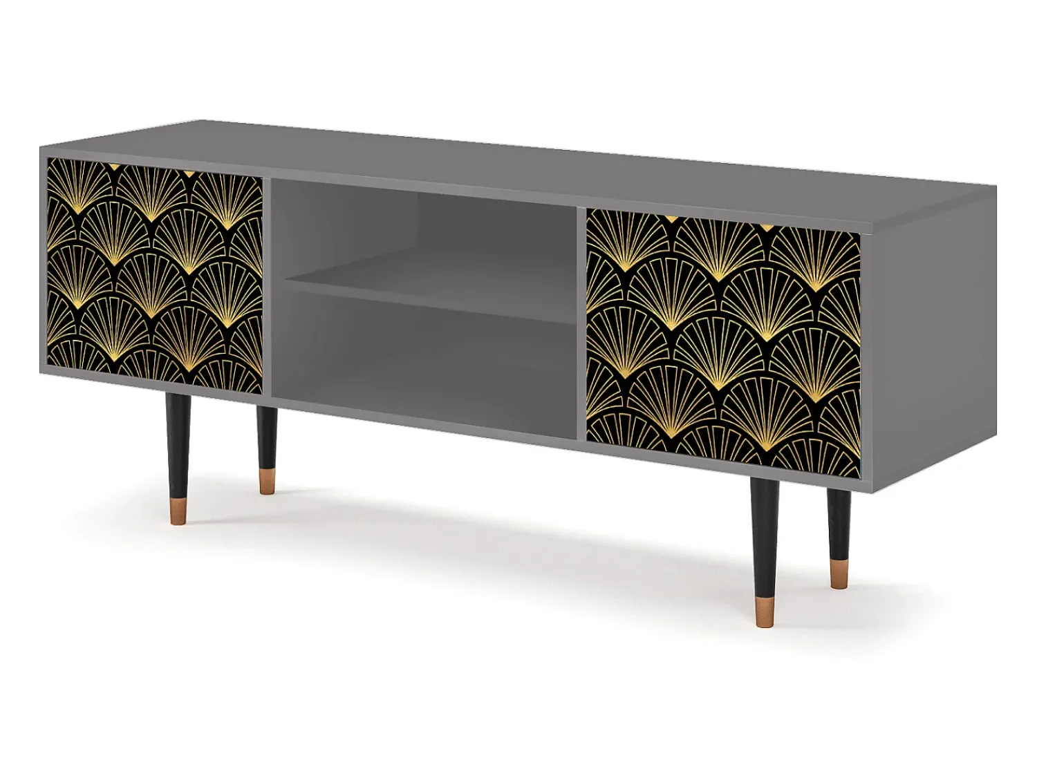 Móvel De Tv| Mueble de TV - 170х69х48 cm - T2 - Bird of Juno, Cinza Cinzento