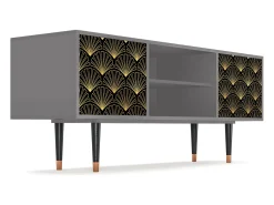 Móvel De Tv| Mueble de TV - 170х69х48 cm - T2 - Bird of Juno, Cinza Cinzento
