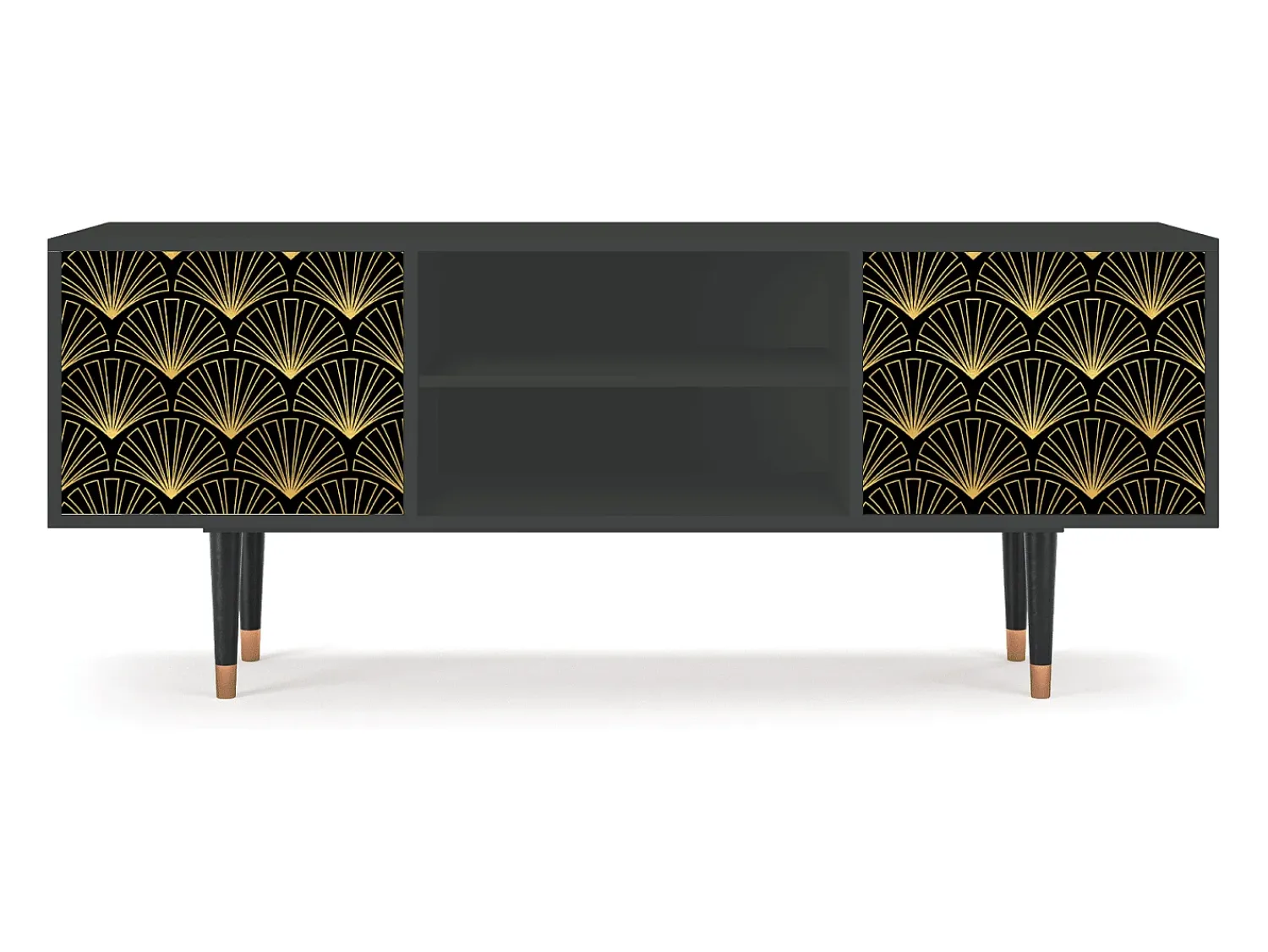 Móvel De Tv| Mueble de TV - 170х69х48 cm - T2 - Bird of Juno, Antracite Cinza antracite