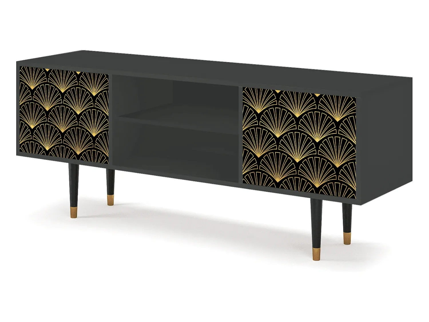 Móvel De Tv| Mueble de TV - 170х69х48 cm - T2 - Bird of Juno, Antracite Cinza antracite