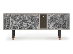 Mueble de TV - 170х69х48 cm - T1 - Bird Dropping, Areia^ Móvel De Tv