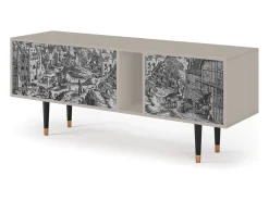 Mueble de TV - 170х69х48 cm - T1 - Bird Dropping, Areia^ Móvel De Tv