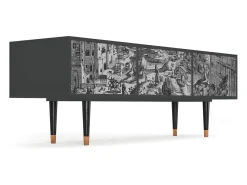 Mueble de TV - 170х59х48 cm - T4 - Bird Dropping, Antracite^ Móvel De Tv