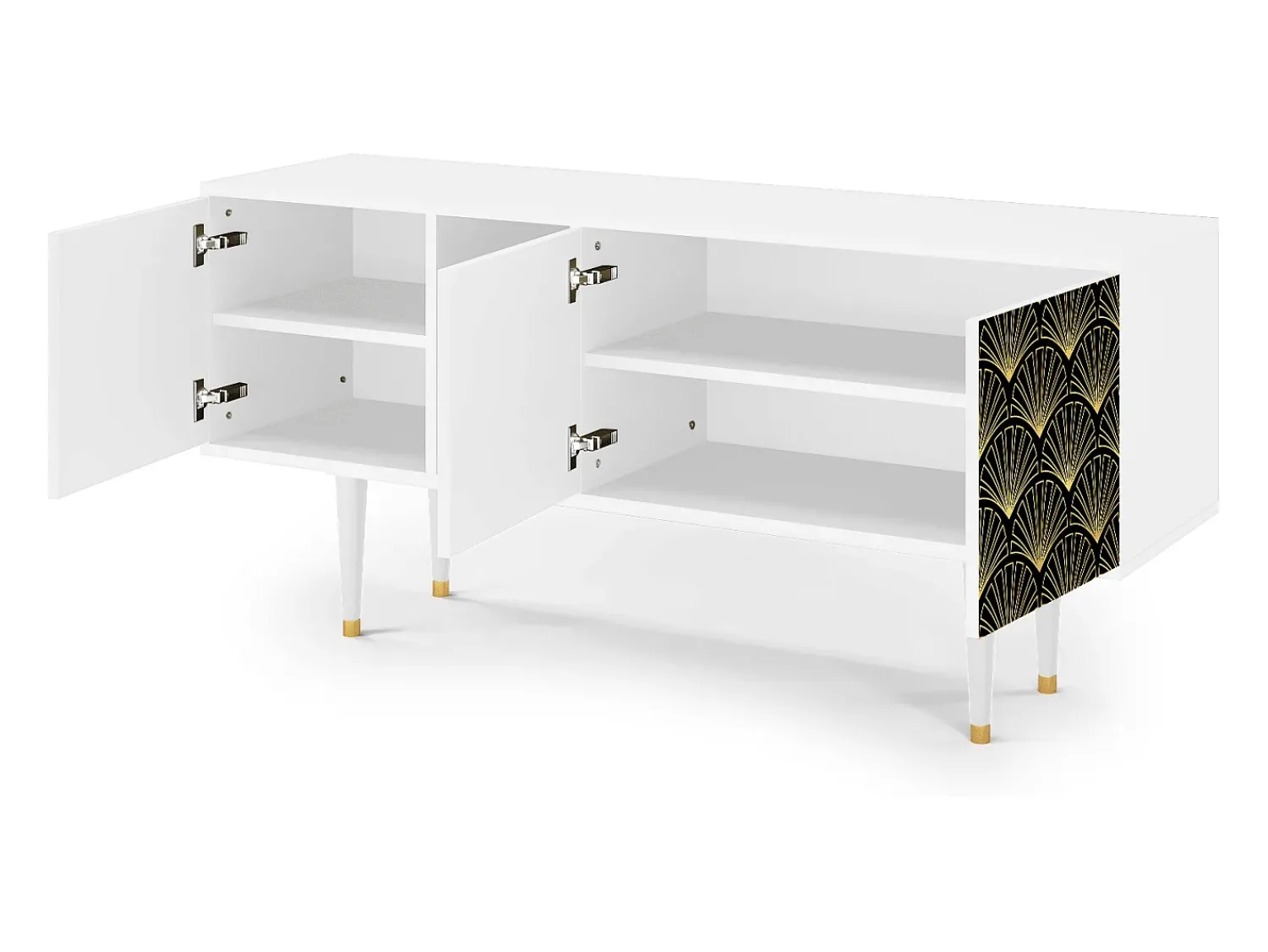 Mueble de TV - 150х69х41 cm - T5 - Bird of Juno, Branco Bege