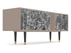 Mueble de TV - 170х69х48 cm - T1 - Bird Dropping, Latte^ Móvel De Tv
