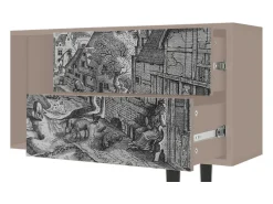 Mueble de TV - 170х69х48 cm - T1 - Bird Dropping, Latte^ Móvel De Tv