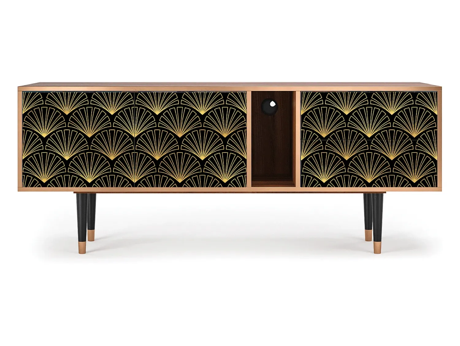 Móvel De Tv| Mueble de TV - 170х69х48 cm - T1 - Bird of Juno, Nogueira Castanho