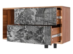 Mueble de TV - 170х69х48 cm - T1 - Bird Dropping, Nogueira^ Móvel De Tv