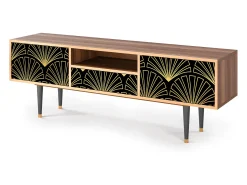 Móvel De Tv| Mueble de TV - 170х59х41 cm - T6 - Bird of Juno, Nogueira Castanho