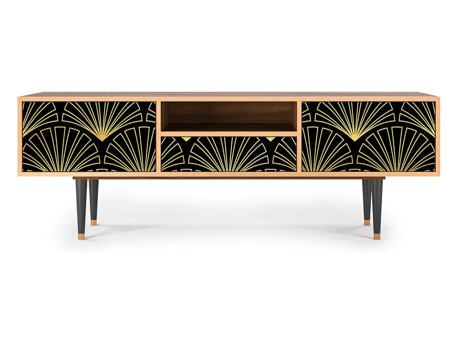 Móvel De Tv| Mueble de TV - 170х59х41 cm - T6 - Bird of Juno, Nogueira Castanho