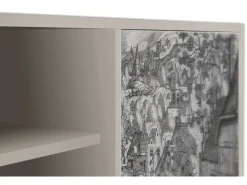 Móvel De Tv* Mueble de TV - 170х69х48 cm - T2 - Bird Dropping, Areia Bege