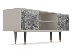 Móvel De Tv* Mueble de TV - 170х69х48 cm - T2 - Bird Dropping, Areia Bege