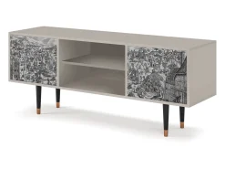 Móvel De Tv* Mueble de TV - 170х69х48 cm - T2 - Bird Dropping, Areia Bege