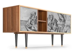 Mueble de TV - 150х69х41 cm - T5 - Blau Schuyte, Nogueira^ Móvel De Tv