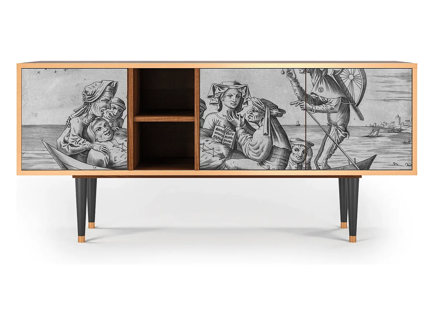 Mueble de TV - 150х69х41 cm - T5 - Blau Schuyte, Nogueira^ Móvel De Tv