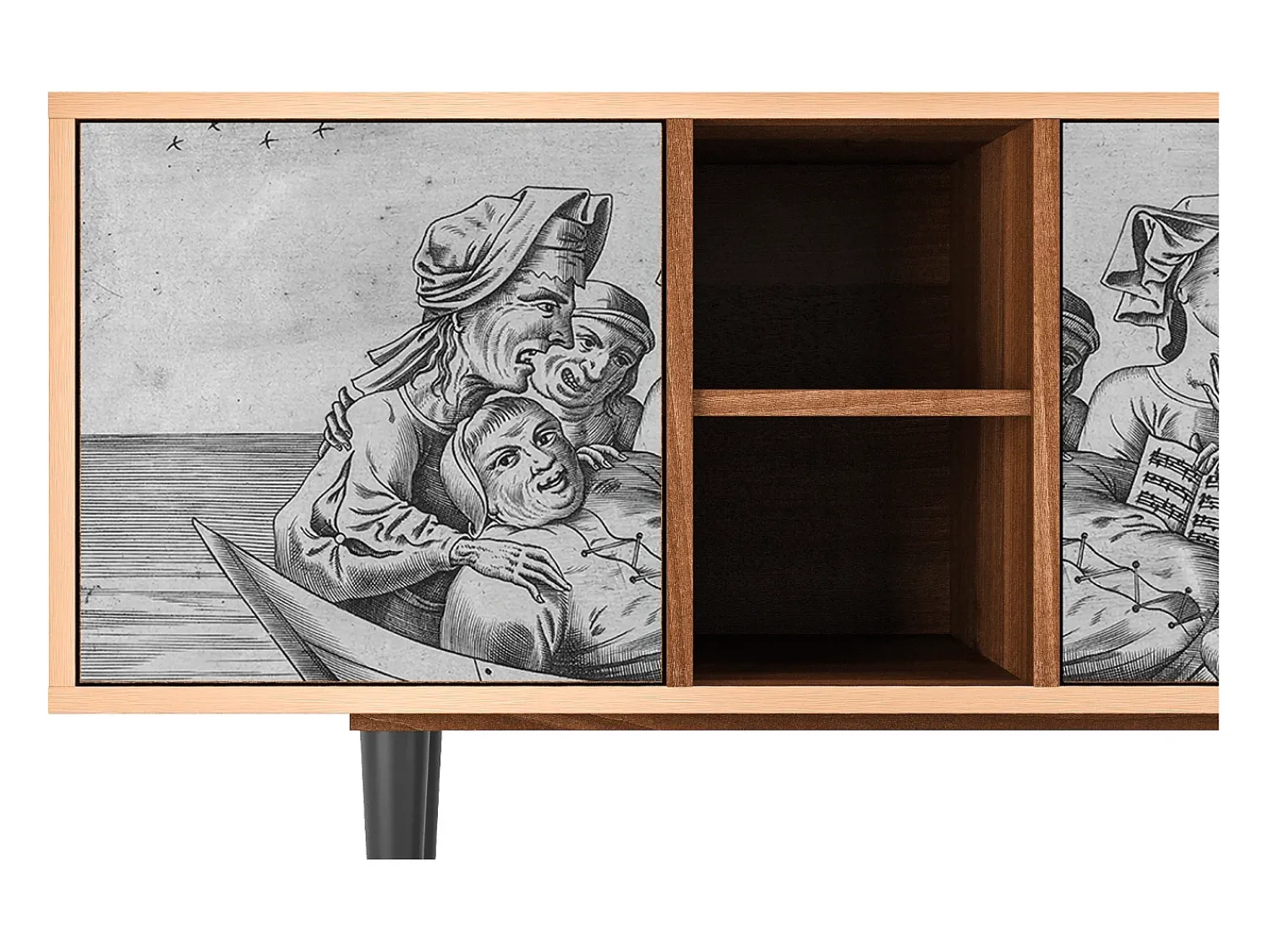Mueble de TV - 150х69х41 cm - T5 - Blau Schuyte, Nogueira^ Móvel De Tv