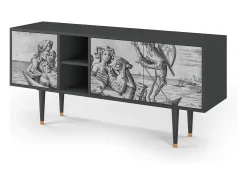New Mueble de TV - 150х69х41 cm - T5 - Blau Schuyte, Antracite Cinza antracite