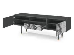 Móvel De Tv* Mueble de TV - 170х59х41 cm - T6 - Blau Schuyte, Antracite Cinza antracite
