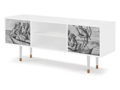 Móvel De Tv* Mueble de TV - 170х69х48 cm - T2 - Blau Schuyte, Branco Bege