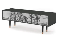 Móvel De Tv| Mueble de TV - 170х59х48 cm - T4 - Blau Schuyte, Antracite Cinza antracite
