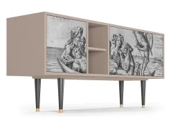 Móvel De Tv| Mueble de TV - 150х69х41 cm - T5 - Blau Schuyte, Latte Bege