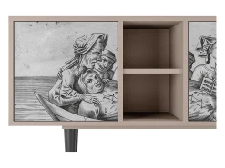 Móvel De Tv| Mueble de TV - 150х69х41 cm - T5 - Blau Schuyte, Latte Bege