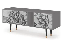Mueble de TV - 170х69х48 cm - T1 - Blau Schuyte, Cinza^ Móvel De Tv