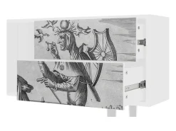Mueble de TV - 170х69х48 cm - T1 - Blau Schuyte, Branco^ Móvel De Tv