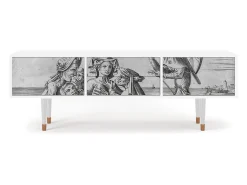 Best Mueble de TV - 170х59х48 cm - T4 - Blau Schuyte, Branco Bege