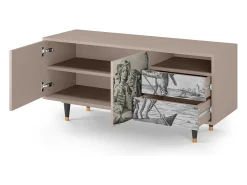 Móvel De Tv| Mueble de TV - 125х56х41 cm - T7 - Blau Schuyte, Latte Bege
