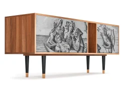 Móvel De Tv* Mueble de TV - 170х69х48 cm - T1 - Blau Schuyte, Nogueira Castanho