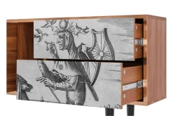 Móvel De Tv* Mueble de TV - 170х69х48 cm - T1 - Blau Schuyte, Nogueira Castanho