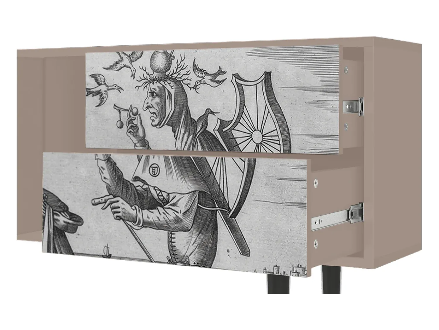 Móvel De Tv| Mueble de TV - 170х69х48 cm - T1 - Blau Schuyte, Latte Bege