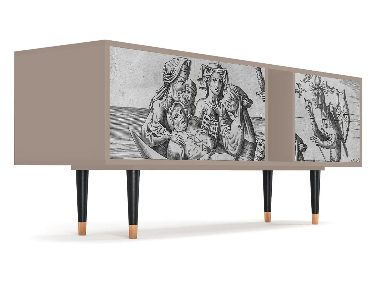 Móvel De Tv| Mueble de TV - 170х69х48 cm - T1 - Blau Schuyte, Latte Bege