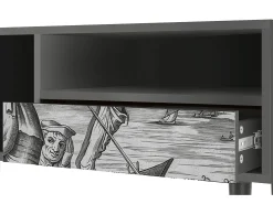 Mueble de TV - 115х59х48 cm - T3 - Blau Schuyte, Antracite^ Móvel De Tv