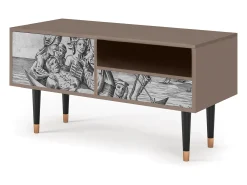 Mueble de TV - 115х59х48 cm - T3 - Blau Schuyte, Latte Bege
