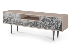 Móvel De Tv* Mueble de TV - 170х59х41 cm - T6 - Blau Schuyte, Latte Bege