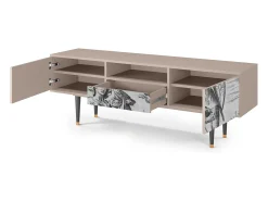 Móvel De Tv* Mueble de TV - 170х59х41 cm - T6 - Blau Schuyte, Latte Bege