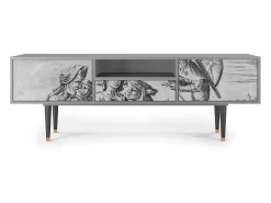 Móvel De Tv| Mueble de TV - 170х59х41 cm - T6 - Blau Schuyte, Cinza Cinzento