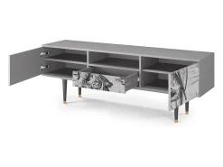 Móvel De Tv| Mueble de TV - 170х59х41 cm - T6 - Blau Schuyte, Cinza Cinzento