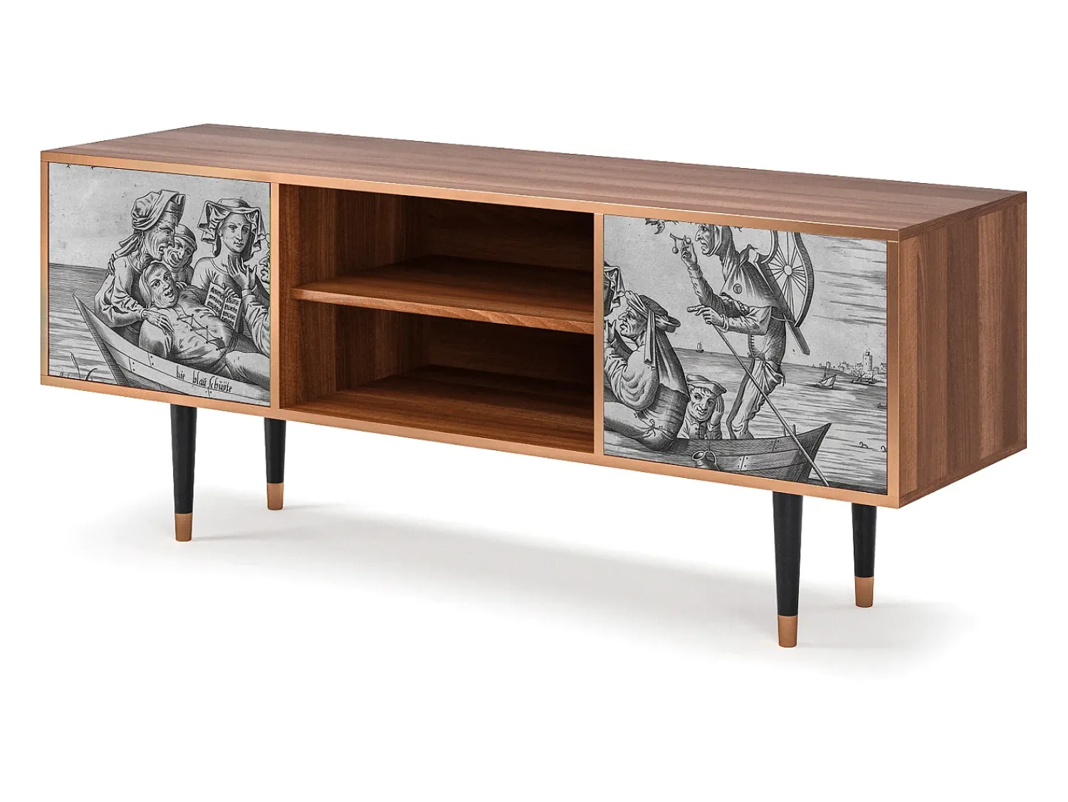 Mueble de TV - 170х69х48 cm - T2 - Blau Schuyte, Nogueira^ Móvel De Tv