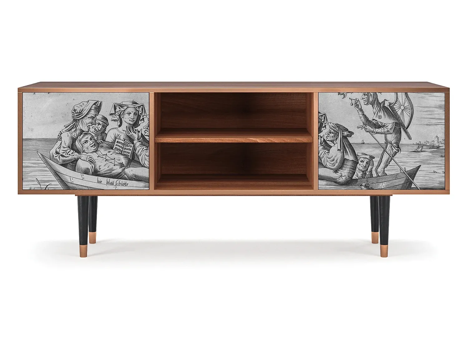Mueble de TV - 170х69х48 cm - T2 - Blau Schuyte, Nogueira^ Móvel De Tv