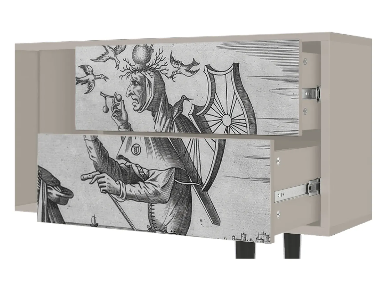 Móvel De Tv| Mueble de TV - 170х69х48 cm - T1 - Blau Schuyte, Areia Bege