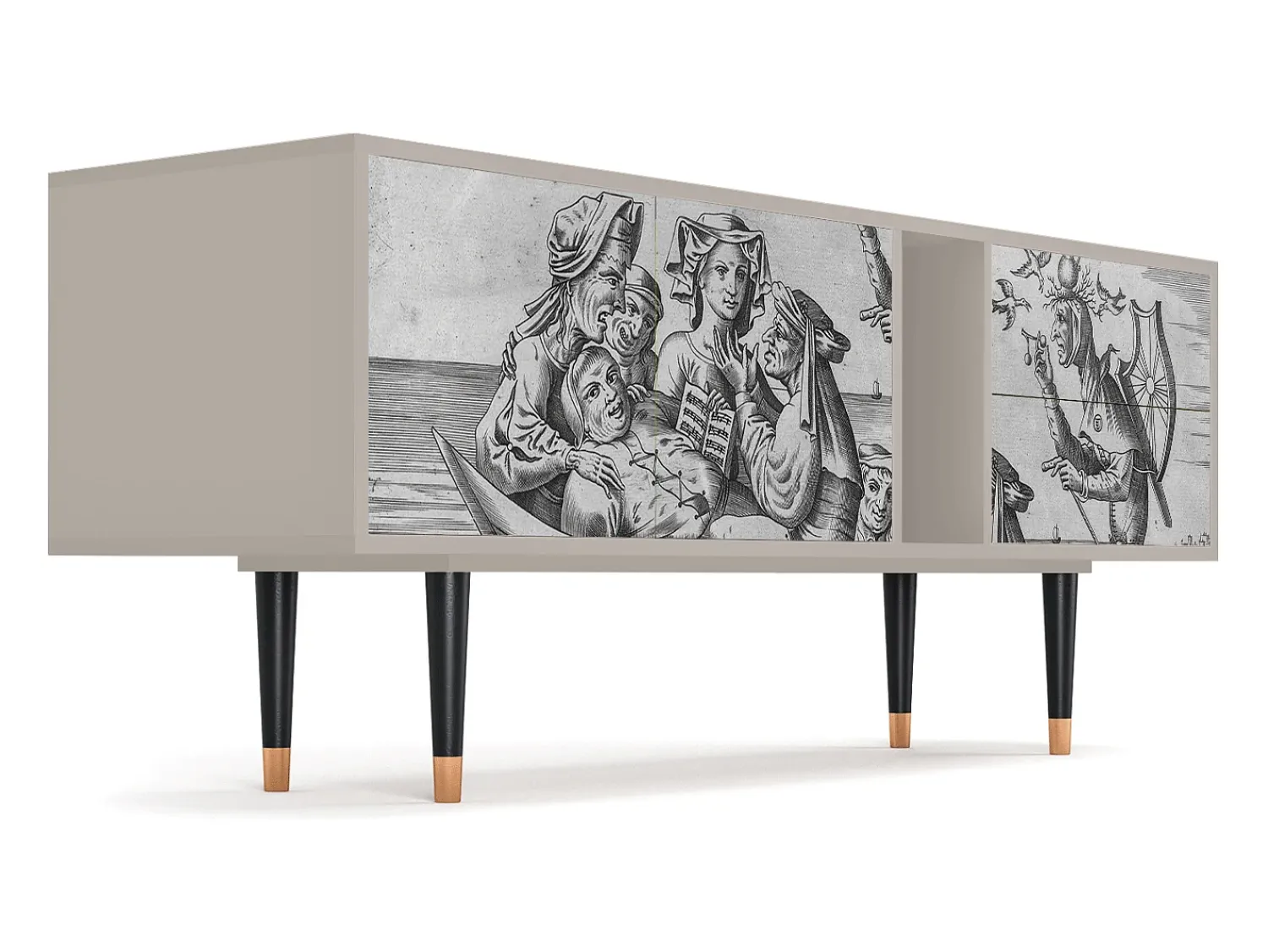 Móvel De Tv| Mueble de TV - 170х69х48 cm - T1 - Blau Schuyte, Areia Bege