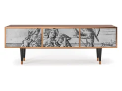 Best Mueble de TV - 170х59х48 cm - T4 - Blau Schuyte, Nogueira Castanho