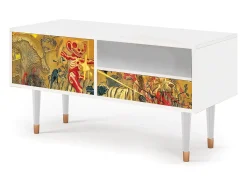 Mueble de TV - 115х59х48 cm - T3 - Blood by James Jean, Branco^ Móvel De Tv