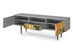 Móvel De Tv| Mueble de TV - 170х59х41 cm - T6 - Blood by James Jean, Cinza Cinzento