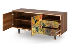 Mueble de TV - 125х56х41 cm - T7 - Blood by James Jean, Nogueira Castanho